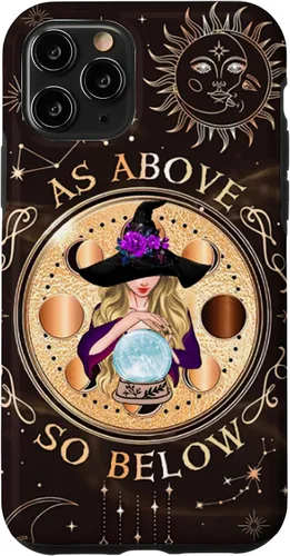 Vista 27 de iPhone 16 Witch Halloween Day - As Above - So Below Case