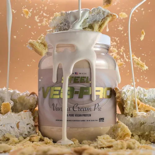Vista 6 de Suplementos de acero Veg-PRO, proteína de chícharo vegetal, aislado en polvo, suplemento natural orgánico vegano 680.38 g (1.5 libras).
