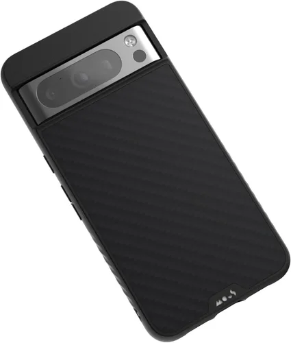 Vista 8 de Mous Funda para Google Pixel 8 compatible con MagSafe - Limitless 5.0 - Cuero negro - Funda protectora Pixel 8 - Funda protectora para teléfono a