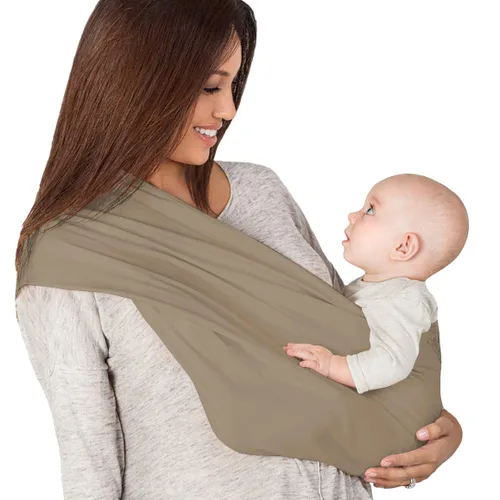 Vista 2 de New Native Portabebés suave y transpirable 100% algodón orgánico manos libres para bebés, sin hebillas, correas o anillos, fácil de usar, compacto