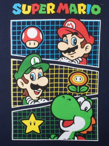 Vista 7 de Nintendo Super Mario Boys T-Shirts 3-Pack, Super Mario Bros Characters 3-Pack of Tees for Boys Bundle Set
