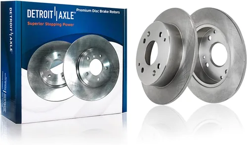 Vista 325 de Detroit Axle - Rotores de freno delantero para 04-13 Mazda 3 Rotores de frenos de disco 06-15 Mazda 5 Reemplazo: Rotor regular delantero de 11.81