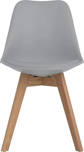 Vista 5 de Coaster Home Furnishings Caballo 110132 - Silla de comedor (polipropileno, 2 unidades), color gris