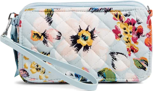 Vista 8 de Vera Bradley - Bolso cruzado de algodón todo en uno con protección RFID para mujer Amatista Plaid - Algodón Reciclado