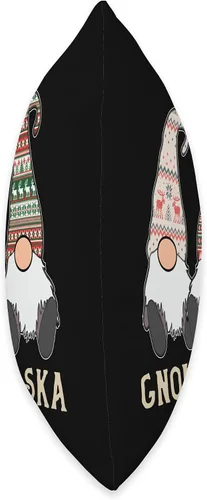 Vista 2 de Alasaka Emporium Nome Souvenir Gnome Alaska Pun - Almohada (16.0 x 16.0 in), multicolor