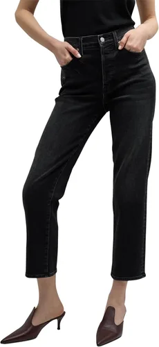 Vista 3 de Pistola Jeans clásicos de tiro alto Charlie para mujer
