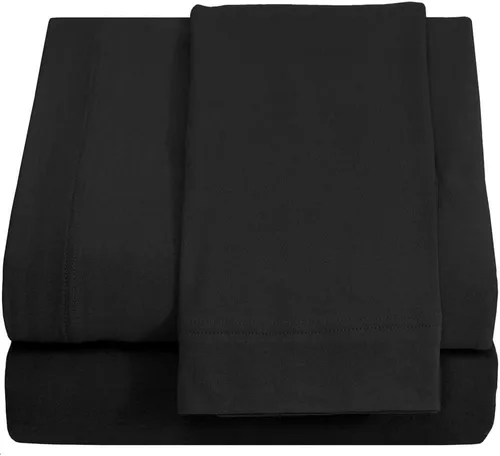 Vista 26 de Juego de sábanas Crescent Bedding de 100% algodón, extralargas, suaves y cómodas para cama de dos plazas
