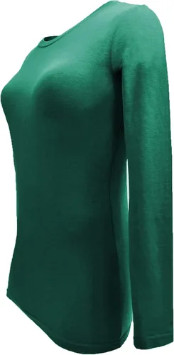 Vista 176 de Natural Uniforms Camiseta Under Scrub para mujer, cuello redondo, manga larga, paquete de 3, paquete múltiple de 3