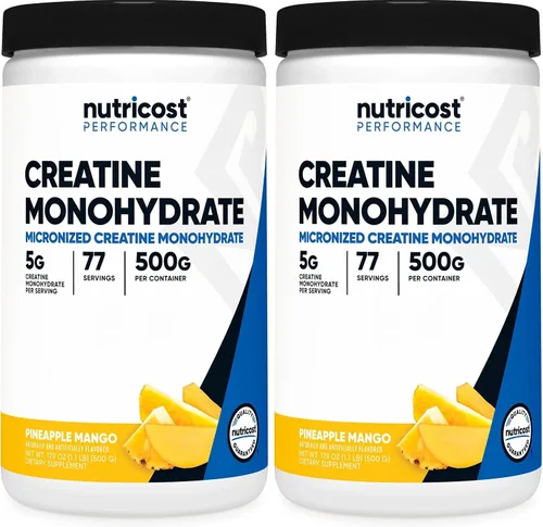 Vista 18 de Nutricost - Polvo de Monohidrato de Creatina (sabor Frambuesa Azul), 500 Gramos (1.1 LBS)
