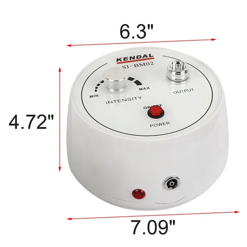Vista 2 de Máquina de microdermoabrasión Kendal 3 en 1 de diamante, máquina de diamantes con vacío y aerosol incluye 360 filtros algodón y 2 filtros de aceite
