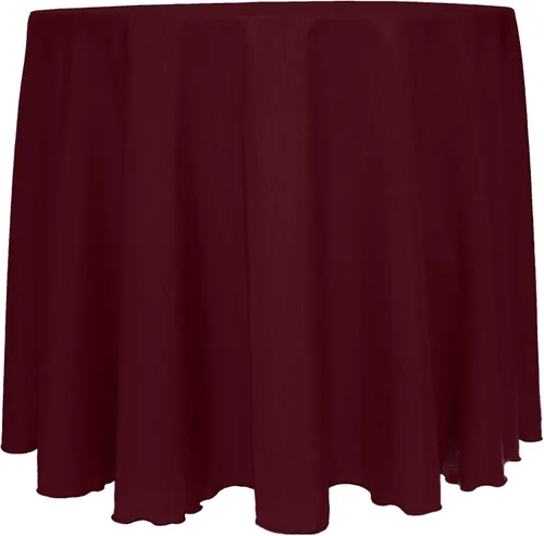 Vista 26 de Mantel reversible de satén Shantung de Ultimate Textile Majestic 96" redondo, Satin, Paquete de 2
