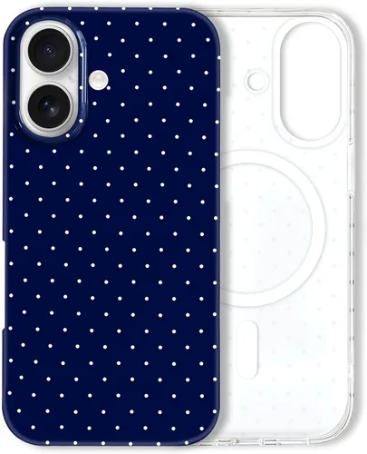 Vista 170 de Hython Funda para iPhone Air, diseño estético de lunares lindos, funda simple de 6.5 pulgadas, delgada, antiarañazos, parachoques de TPU suave, a