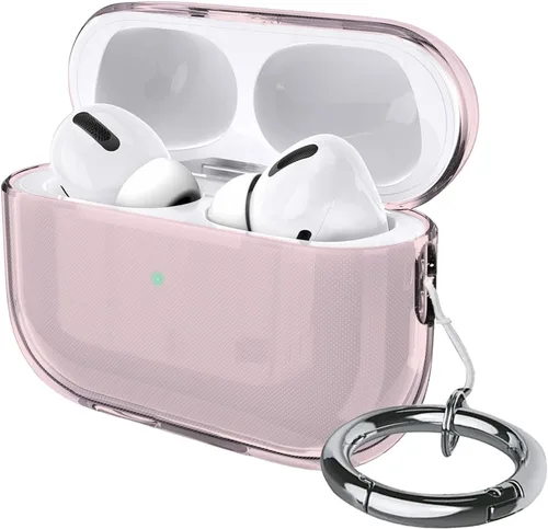 Vista 7 de USTIYA Funda para AirPods Pro de 2ª generación 2022 Funda protectora transparente con correa de llavero con protección de carga inalámbrica Claro