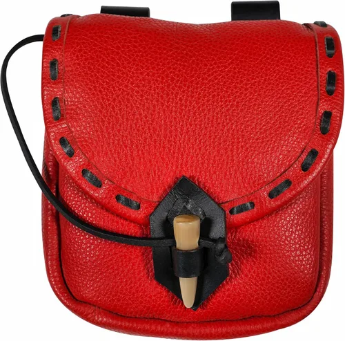 Vista 11 de Mythrojan - Bolso de Cintura de Cuero Vikingo - Accesorios para Vestimenta Medieval y Renacentista - Bolso de Cintura LARP - Bolso de Monedas