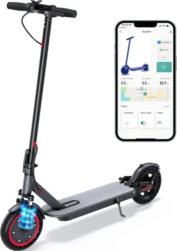 Vista 10 de MAXSHOT Electric Scooter for Adults, 8.5/14" Tires, 19/22Mph, 350W/500W Motor, 16-28 Miles Range, Folding E-Scooter with Dual Suspension,APP Control