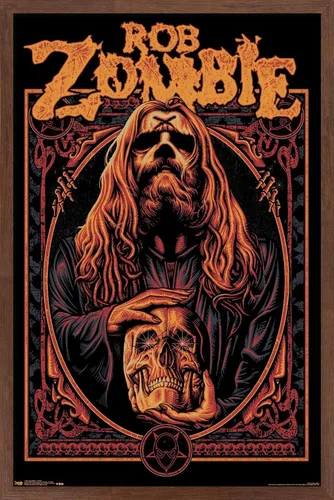 Vista 10 de Trends International Rob Zombie - Warlock Wall Poster, 14.725" x 22.375", Barnwood Framed Version