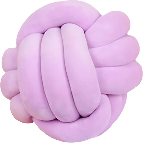 Vista 9 de Almohadas redondas con forma de nudo (menta, 11 pulgadas)