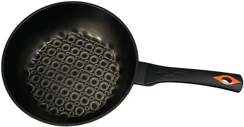 Vista 5 de Wok antiadherente con revestimiento de diamante 3D de 10 "(26 cm), 3.25 pulgadas de profundidad - HECHO EN COREA