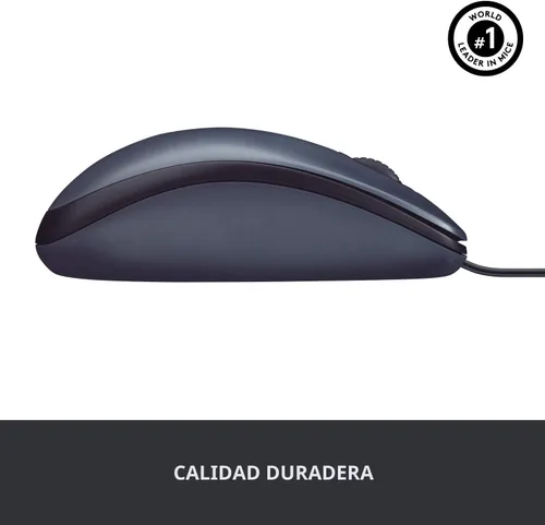 Vista 5 de Logitech - USB mouse óptico, USB mouse 910-001439., Negro