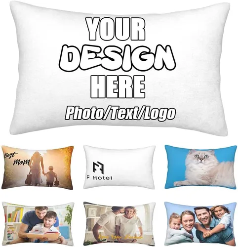 Vista 10 de Funda de almohada decorativa personalizada con foto de pareja, funda de cojín decorativo personalizada, fundas de almohada personalizadas
