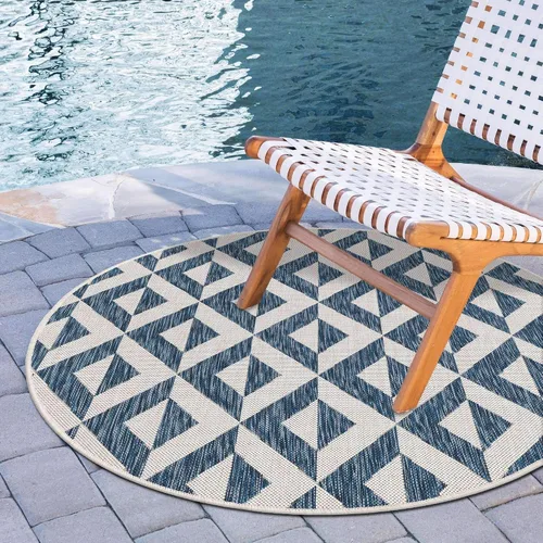 Vista 49 de Unique Loom Jill Zarin Outdoor Collection - Alfombra rectangular (2 pies 2 pulgadas x 3 pies 1 pulgadas, rectangular, beige y marrón)