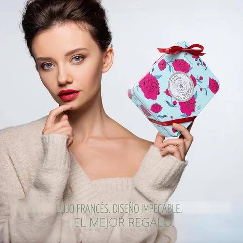 Vista 3 de LA CHATELAINE - Crema de manos con manteca de karité al 20%, tamaño para viaje, para mujeres, nutritivo para el cuidado de las manos para el Día