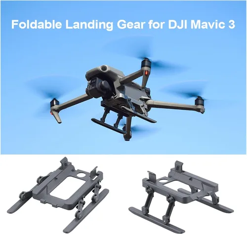 Vista 2 de SeiZed Foldable Landing Gear for D-JI Mavic 3 Drone Quick Release Heightening Protection Bracket Feet Stand Support Protector Accessory