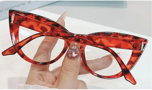 Vista 3 de Gafas de lectura de ojo de gato con diamantes de imitación de lujo para mujer, con bloqueo de luz azul, marco de lentes para computadora