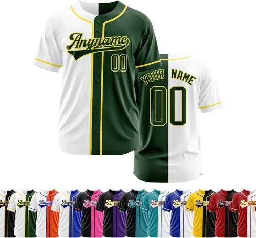 Vista 17 de Camiseta de béisbol personalizada con número de nombre cosido o impreso, camiseta de béisbol para hombres, mujeres, jóvenes, camiseta de béisbol