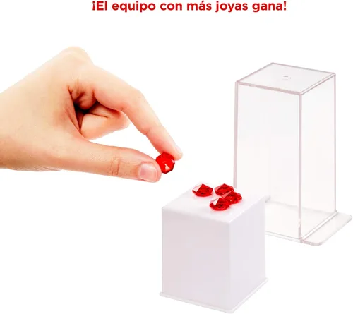 Vista 4 de Mattel Jewel Heist - Juego de estrategia de equipo con tabla, bóveda, joyas, juego de roles misterioso, deducción social para adultos, familias