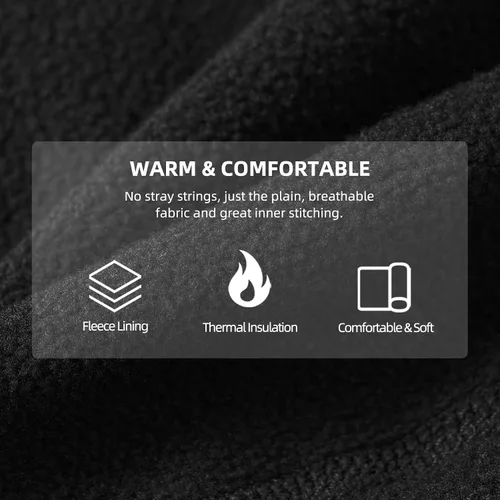 Vista 2 de ROCKBROS Calentador de cuello de invierno con trabillas para las orejas para clima frío