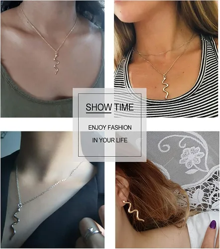 Vista 5 de Long tiantian Collar de borla de calavera de Halloween con dije de esqueleto para mujer, collar gótico de terror, juego de aretes