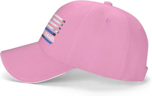 Vista 3 de I-Stand-with-Israel-Support-Israel-Flag - Gorra de béisbol unisex para papá