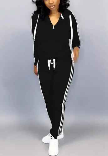 Vista 3 de Mrskoala Two Piece Outfits for Women Tracksuit Sweat Suits Workout Jogging Sets Loungewear with Pocket