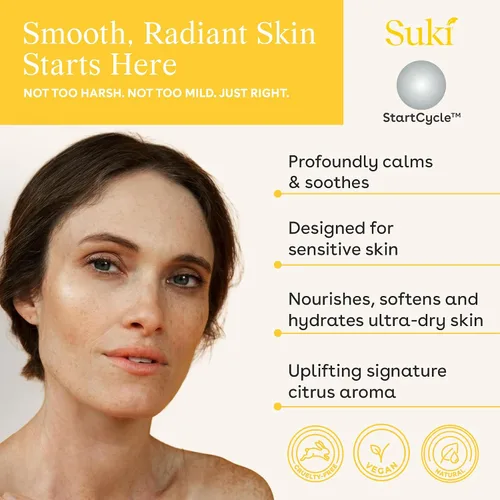 Vista 2 de Suki Skincare Barra limpiadora de piel sensible, 4 onzas