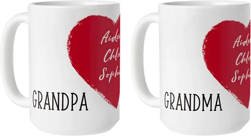 Vista 7 de Let's Make Memories Taza personalizada – Best Moms Get Promoted to Grandma Taza de café personalizada – para abuelas – Personalizar con nombres