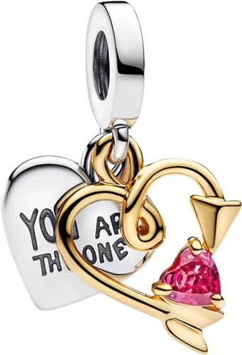 Vista 124 de Amufer S925 Charms for Women, compatible with Pandora Bracelets and Necklaces, Jewelry Gift