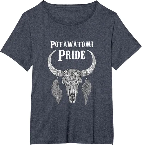 Vista 80 de Potawatomi Pride Tribe Native American Indian Buffalo Camiseta