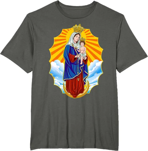 Vista 5 de Chinita Chiquinquira Venezuela Maracaibo Virgen Chiquinquira Chinita Zulia Camiseta negra