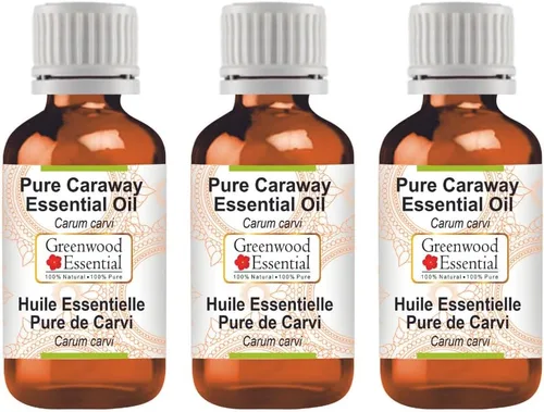 Vista 9 de Greenwood Essential Aceite esencial de alcaravea pura (Carum carvi) con cuentagotas de vidrio destilado al vapor 0.2 fl oz (0.16 oz)