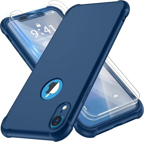 Vista 25 de ORETECH Funda para iPhone XR, con [2 x Protectores de Pantalla] [Prueba de Caídas de Grado Militar de 10 Pies] [Protección de Cámara] 360° A Prueba
