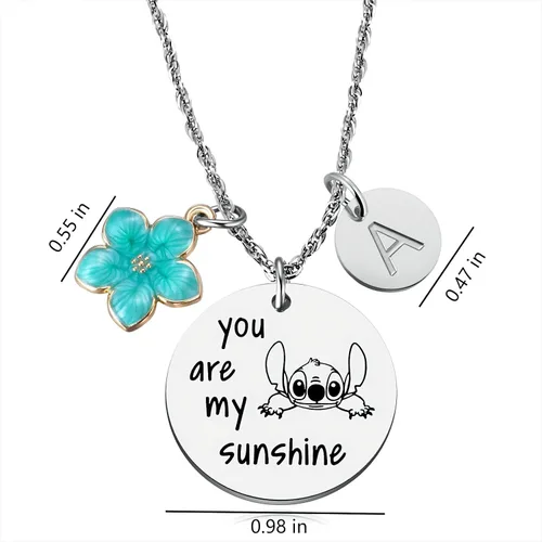 Vista 6 de MIXJOY Collar y tarjeta de felicitación con texto en inglés "You are My Sunshine", regalo de Navidad para niñas pequeñas, sobrina, hija, nieta