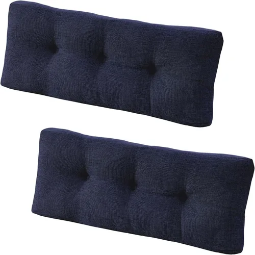 Vista 25 de downluxe Cojín de banco de interior para muebles de interior, cojín de asiento de banco de espuma texturizada, antideslizante, copetudo, 36 x 14 x 4