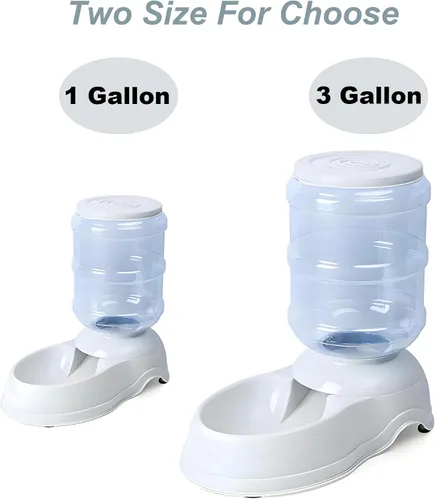 Vista 3 de Comederos automáticos para perros - Dispensador de comida por gravedad de 3 galones de capacidad para perros grandes y gatos