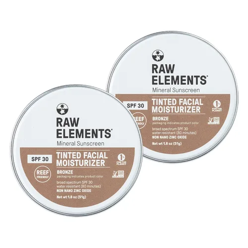 Vista 11 de Crema facial tintada ultra-hidratante Raw Element, protector solar mineral no tóxico para la cara, hidratante diario tintado, óxido de zinc no nano