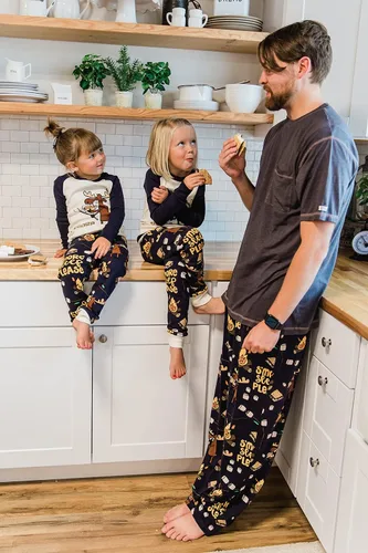Vista 4 de Lazy One - Pantalones de pijama de animales para hombre, pantalones separados para hombre, pantalones de descanso