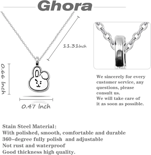 Vista 2 de Kpop Army Necklace KPOP Bangtan Boys JIMIN JIN JK JHOPE SUGA V RM merchandise for Army Gift