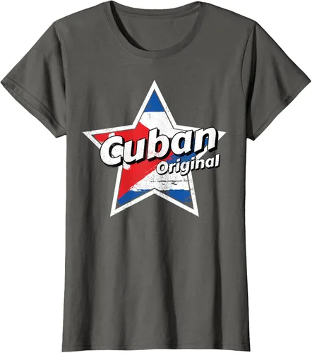 Vista 7 de Camisa Cubano Original Camisa Bandera de Cuba Camiseta Cubano, Negro