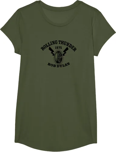 Vista 27 de Bob Dylan - Camiseta Rolling Thunder S Gris Oscuro