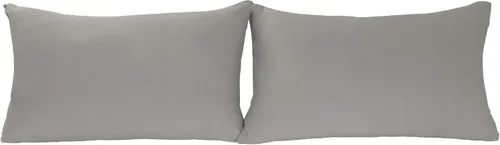 Vista 12 de Juego de 2 fundas de almohada elásticas de micropunto ultra suaves, tamaño estándar, color beige